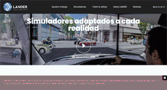 Desktop Screenshot of landersimulation.com
