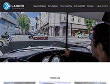 Tablet Screenshot of landersimulation.com